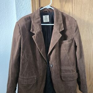 Free People Paper Cut Vegan Suede Blazer